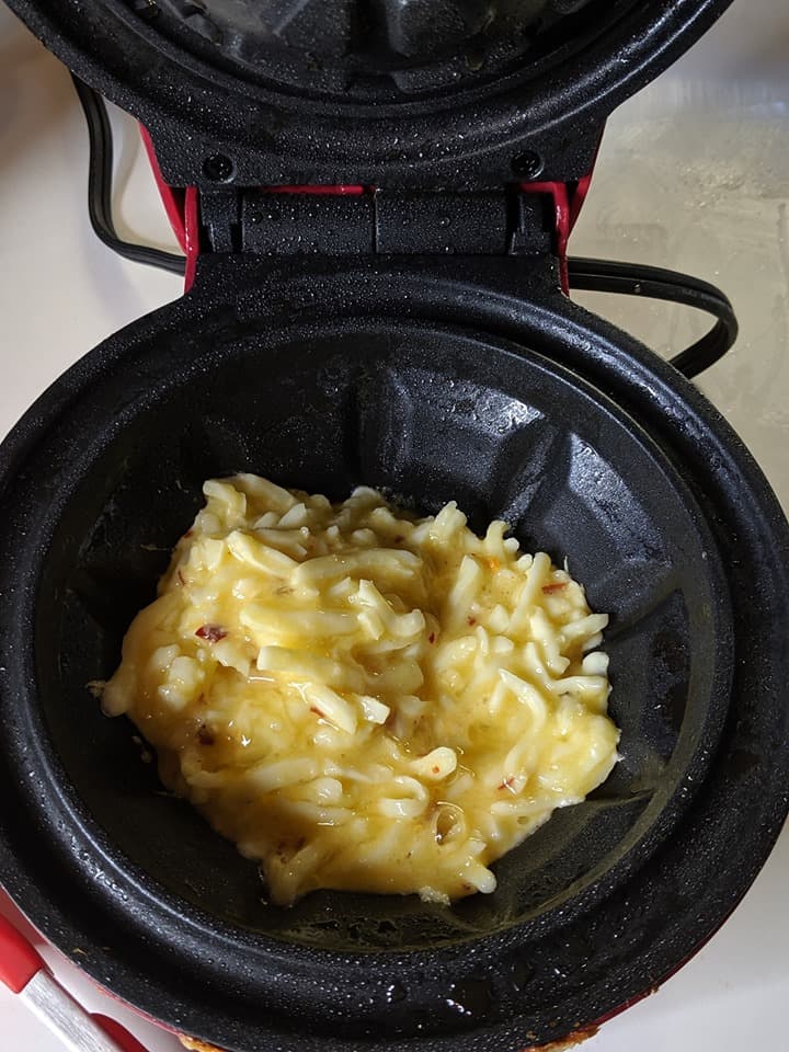 Chaffle Tortillas in a Waffle Cone Maker. Info in comments. : r