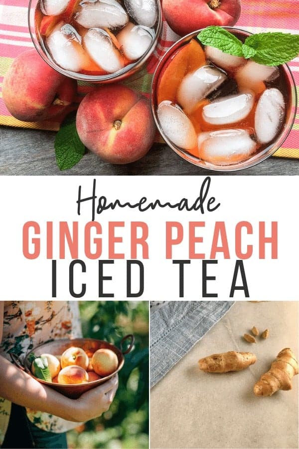 Peach and Ginger Iced Tea - The Tasty Bite