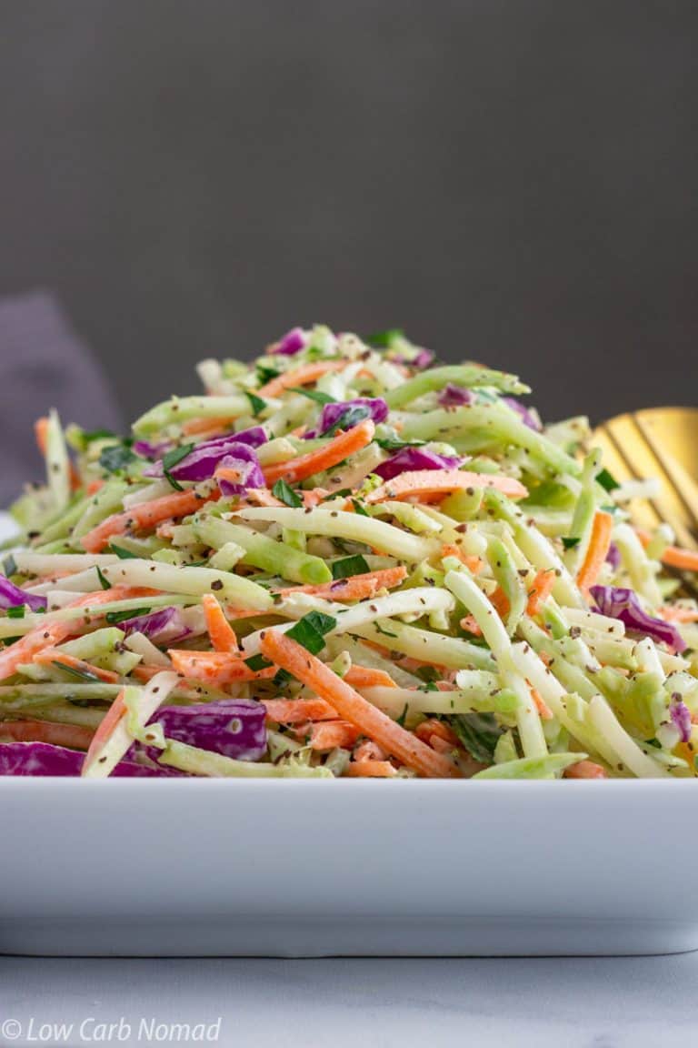 Low Carb Easy Broccoli Slaw Recipe • Low Carb Nomad