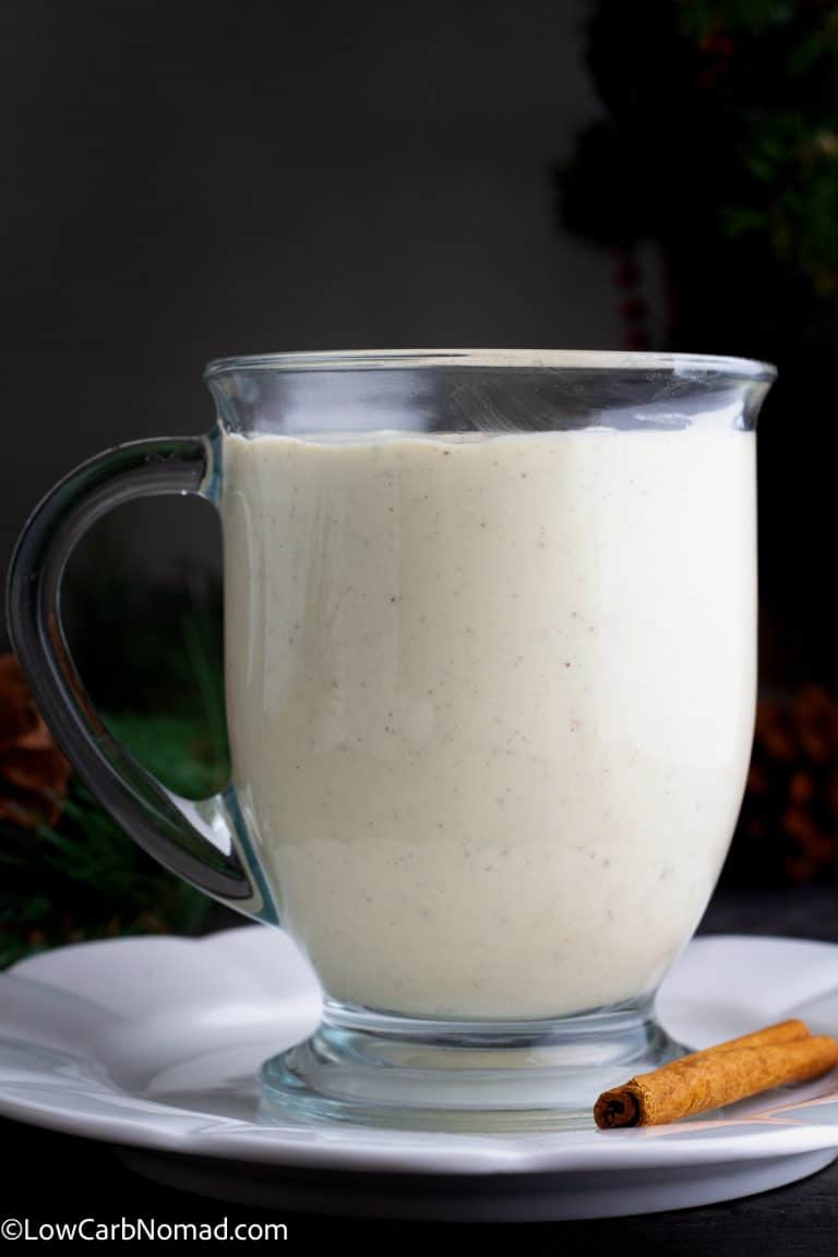 Sugar Free Low Carb Keto Eggnog Recipe • Low Carb Nomad