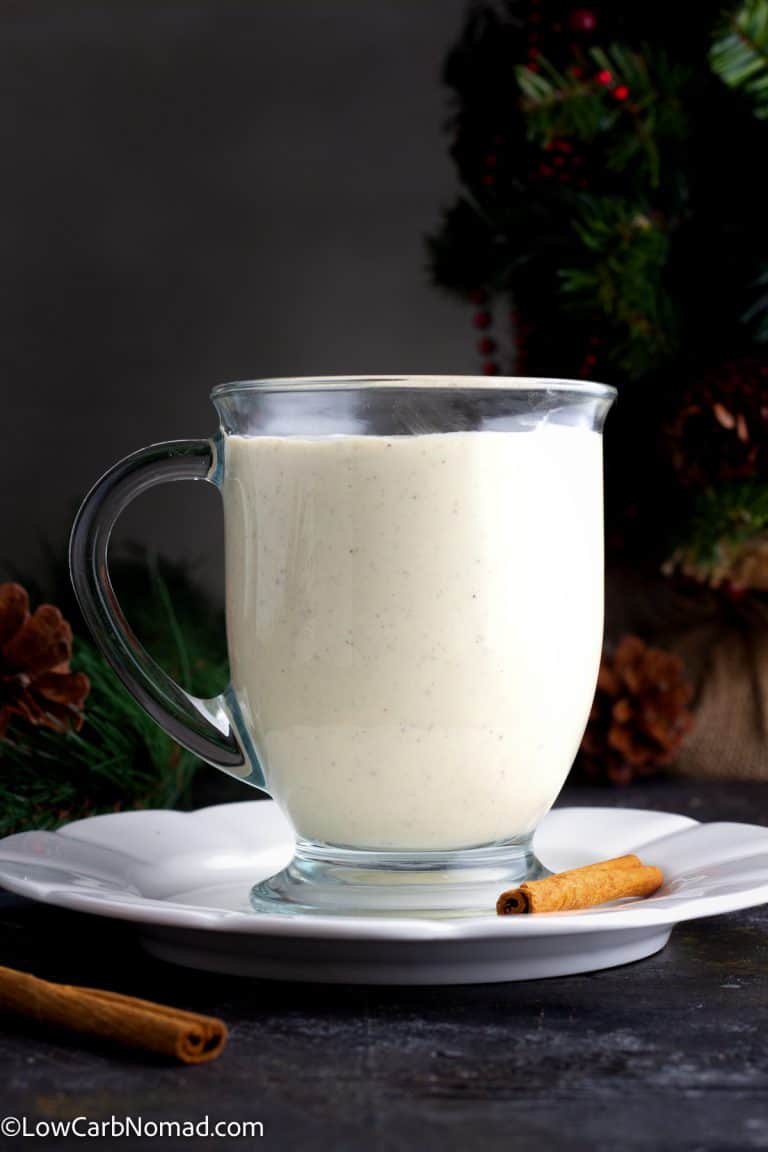 Sugar Free Low Carb Keto Eggnog Recipe • Low Carb Nomad