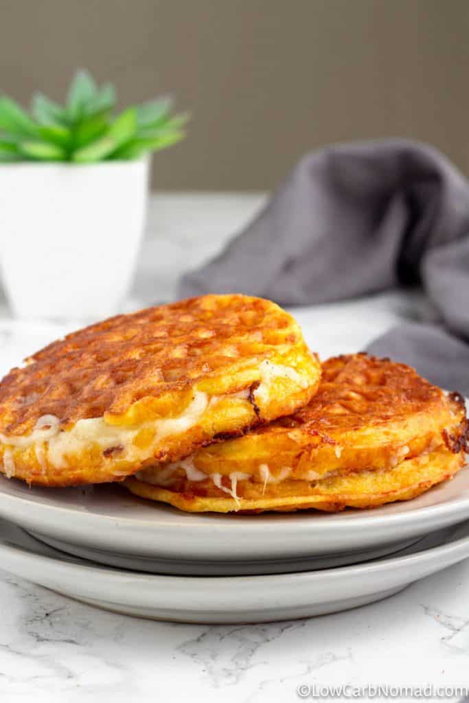 Keto Grilled Cheese Chaffle Recipe • Low Carb Nomad