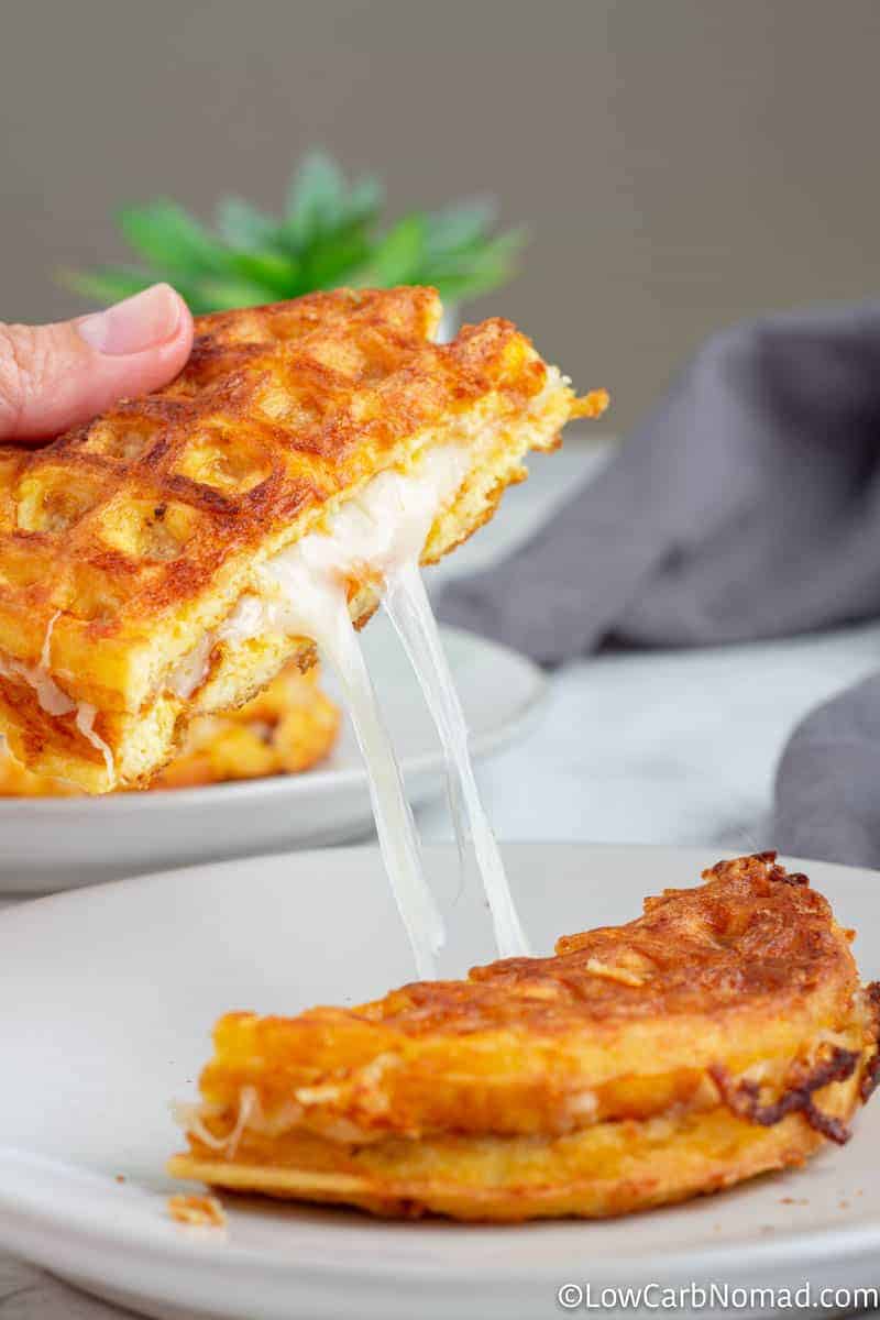 Best Waffle Iron Grilled Cheese Recipe - How To Make Waffle Iron Grilled  Cheese