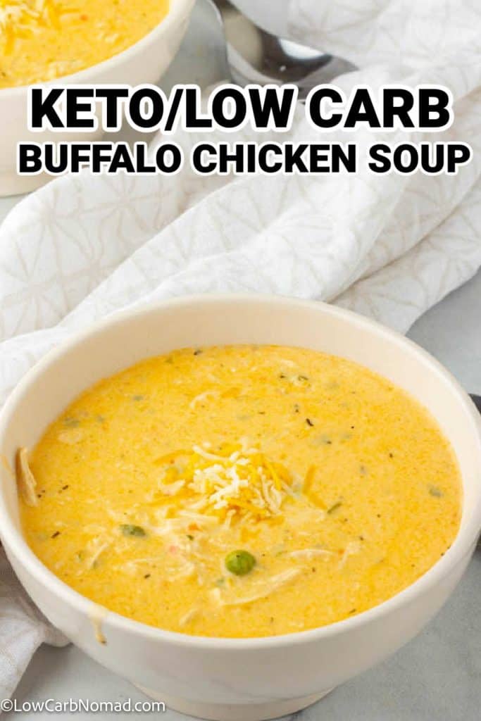 Instantpot Buffalo Chicken Soup Recipe • Low Carb Nomad