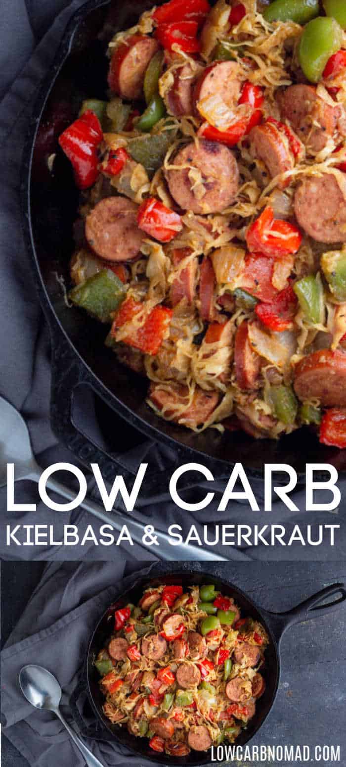 Kielbasa and Sauerkraut Skillet Recipe • Low Carb Nomad