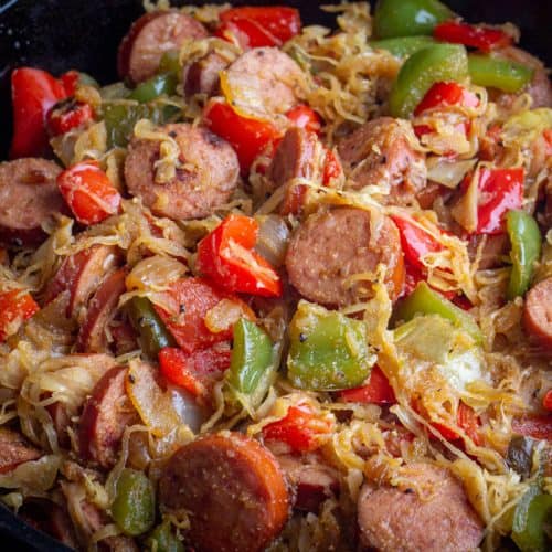 Kielbasa And Sauerkraut Skillet Recipe • Low Carb Nomad