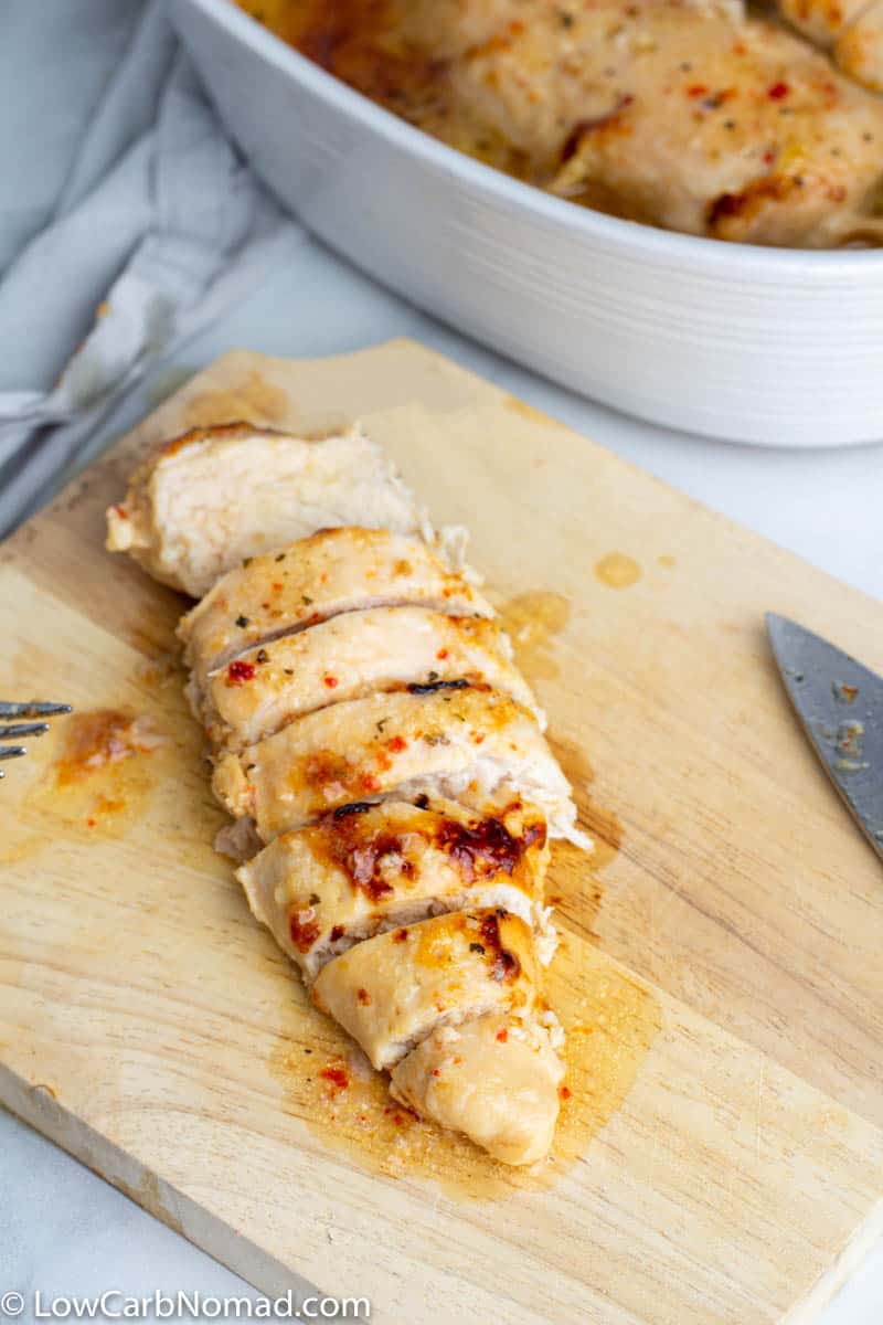 Baked Zesty Italian Chicken-4 • Low Carb Nomad