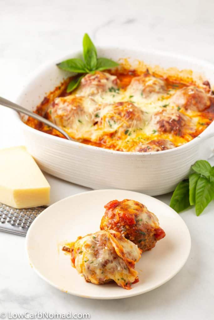 Easy Italian Meatball Casserole • Low Carb Nomad