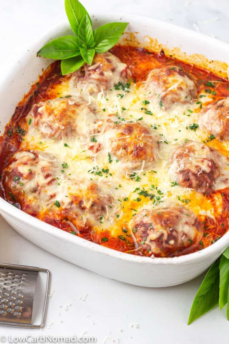Easy Italian Meatball Casserole • Low Carb Nomad