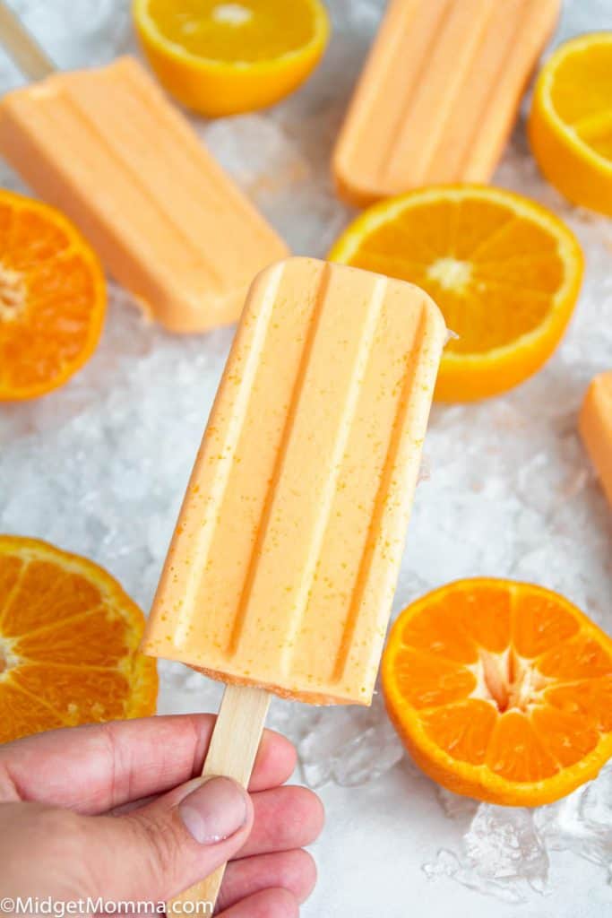 5 Ingredient!) Keto Orange Creamsicle Popsicles 🍊 - gnom-gnom