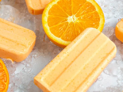 5 Ingredient!) Keto Orange Creamsicle Popsicles 🍊 - gnom-gnom