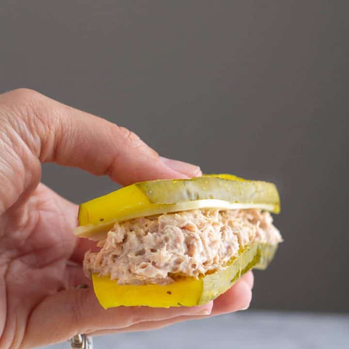 Easy Pickle Tuna Sandwiches Recipe • Low Carb Nomad