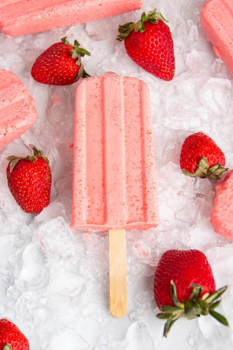 Easy Strawberry Keto Popsicles Recipe • Low Carb Nomad