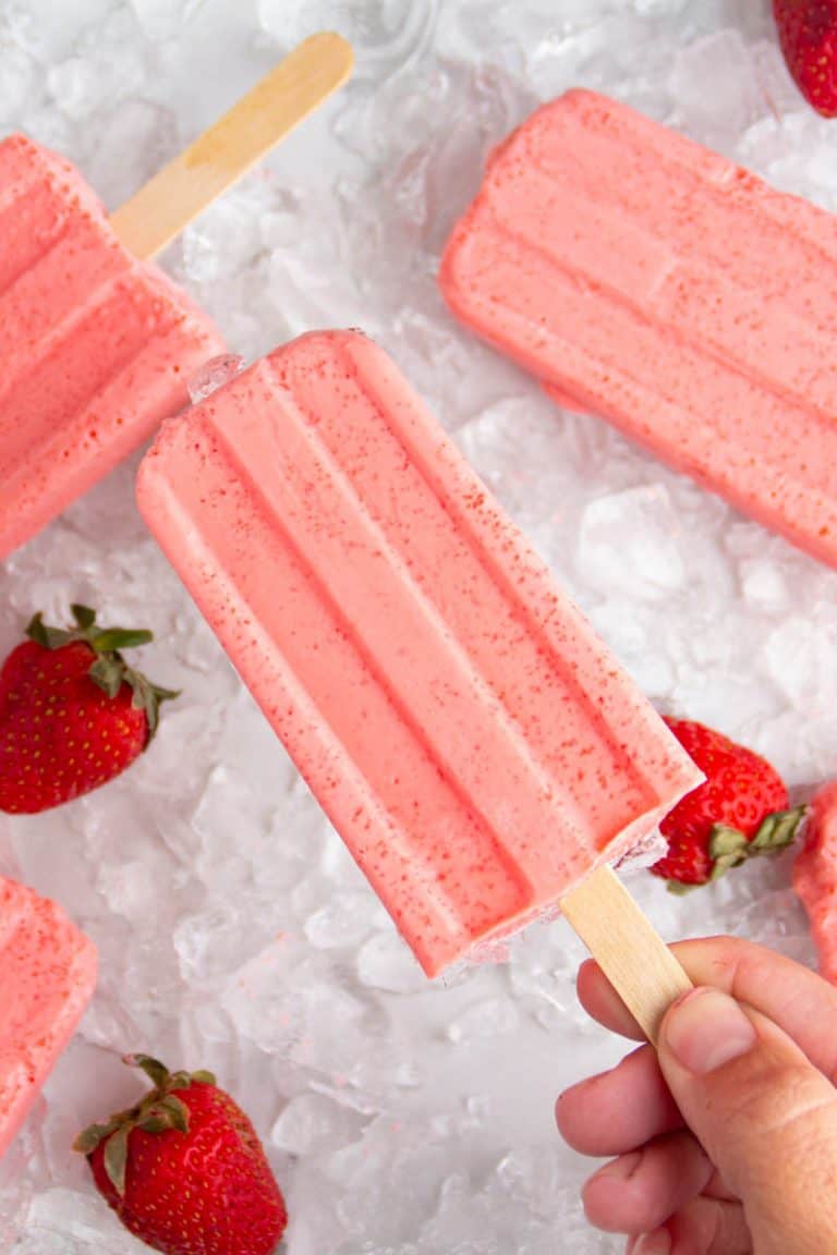 Easy Strawberry Keto Popsicles Recipe • Low Carb Nomad