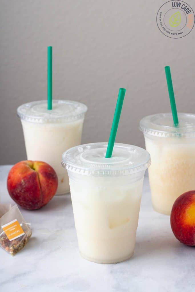 Keto Starbucks Copycat White Drink Recipe - Low Carb Peach Iced Tea ...