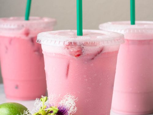 Keto Copy Cat Starbucks Legally Blonde Drink Passion Fruit Iced Tea