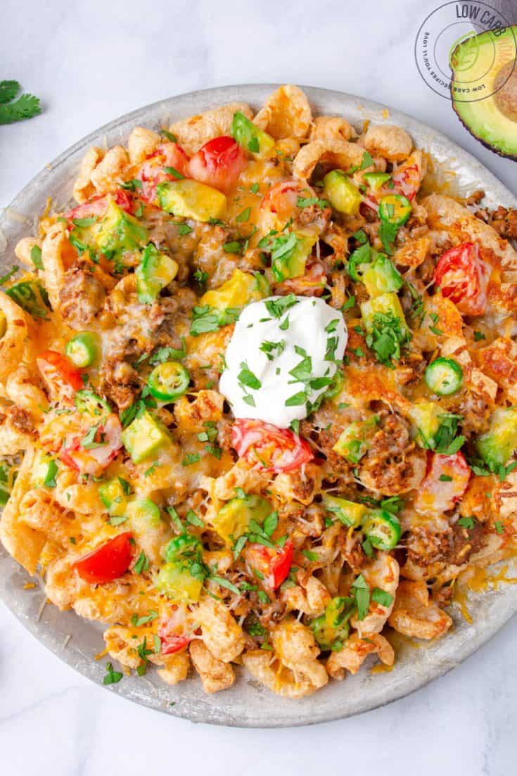 Easy Keto Nachos with Pork Rinds • Low Carb Nomad