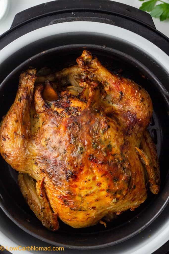 Air Fryer Whole Chicken - Juicy chicken and Crispy skin!