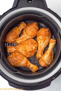 Garlic Lime Air Fryer Chicken Legs • Low Carb Nomad