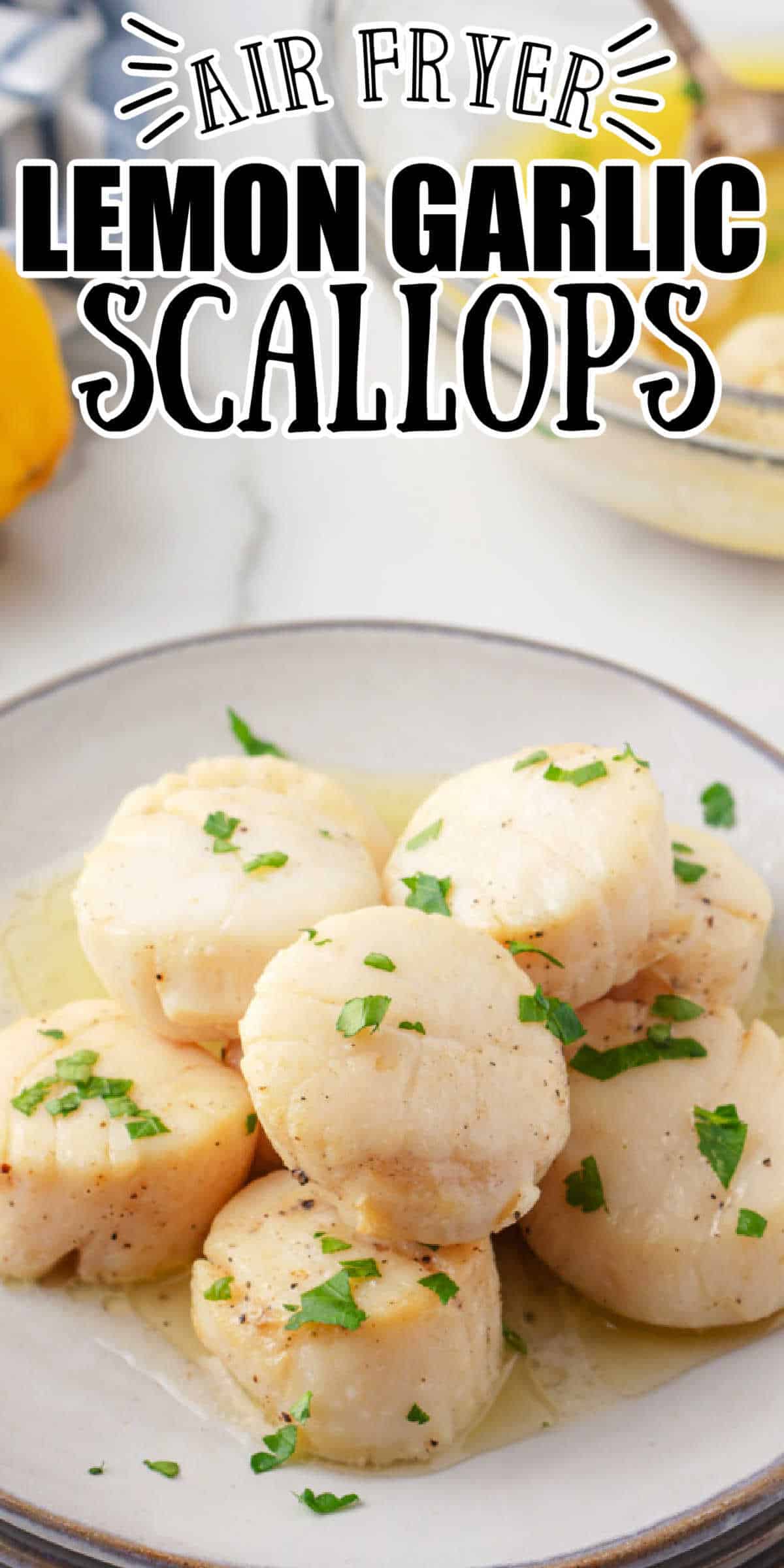 Air Fried Lemon Garlic Scallops • Low Carb Nomad 2889