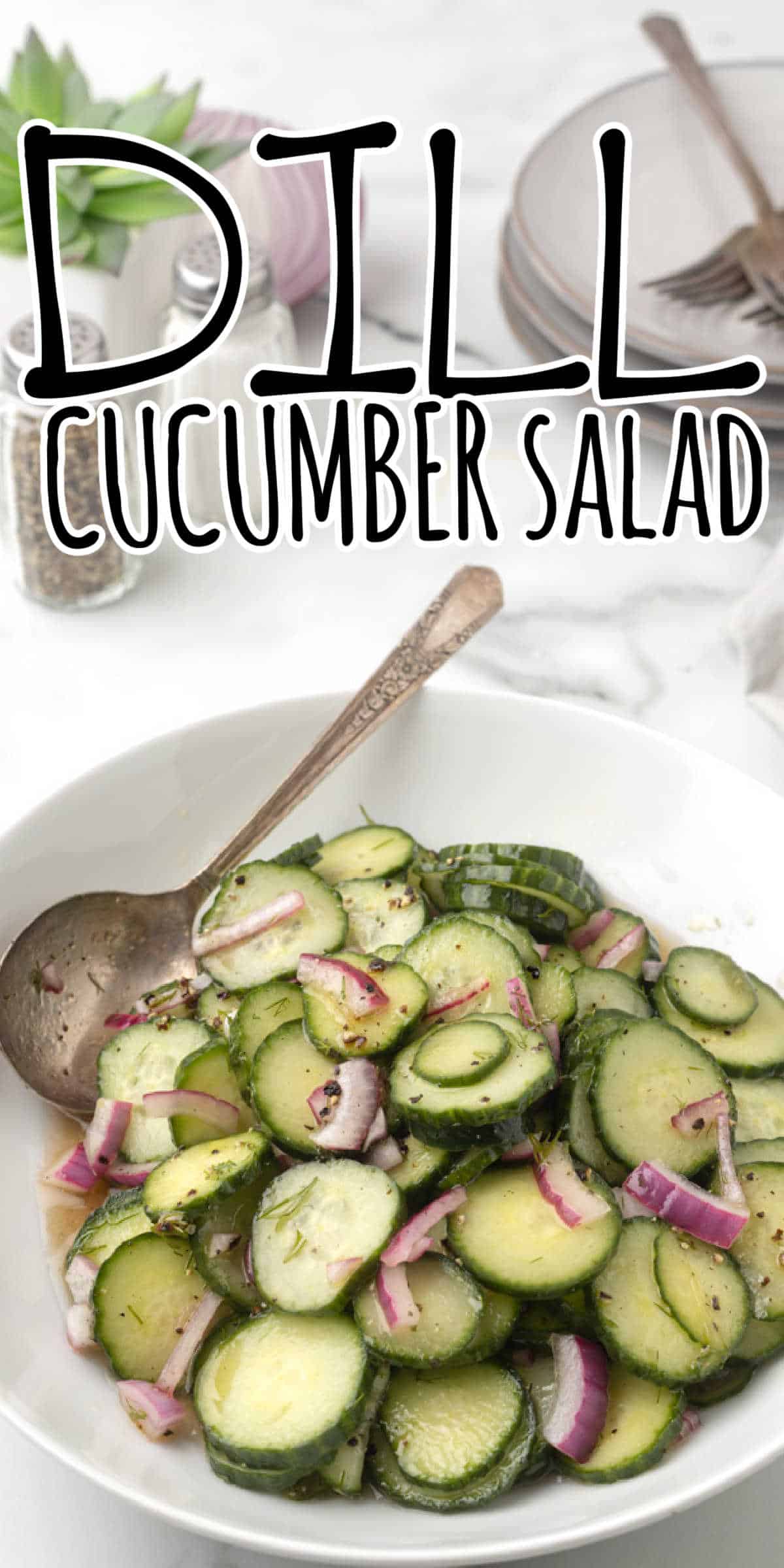 Easy Dill Cucumber Salad Recipe • Low Carb Nomad