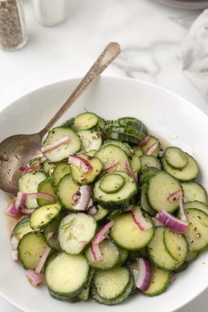 Easy Dill Cucumber Salad Recipe • Low Carb Nomad