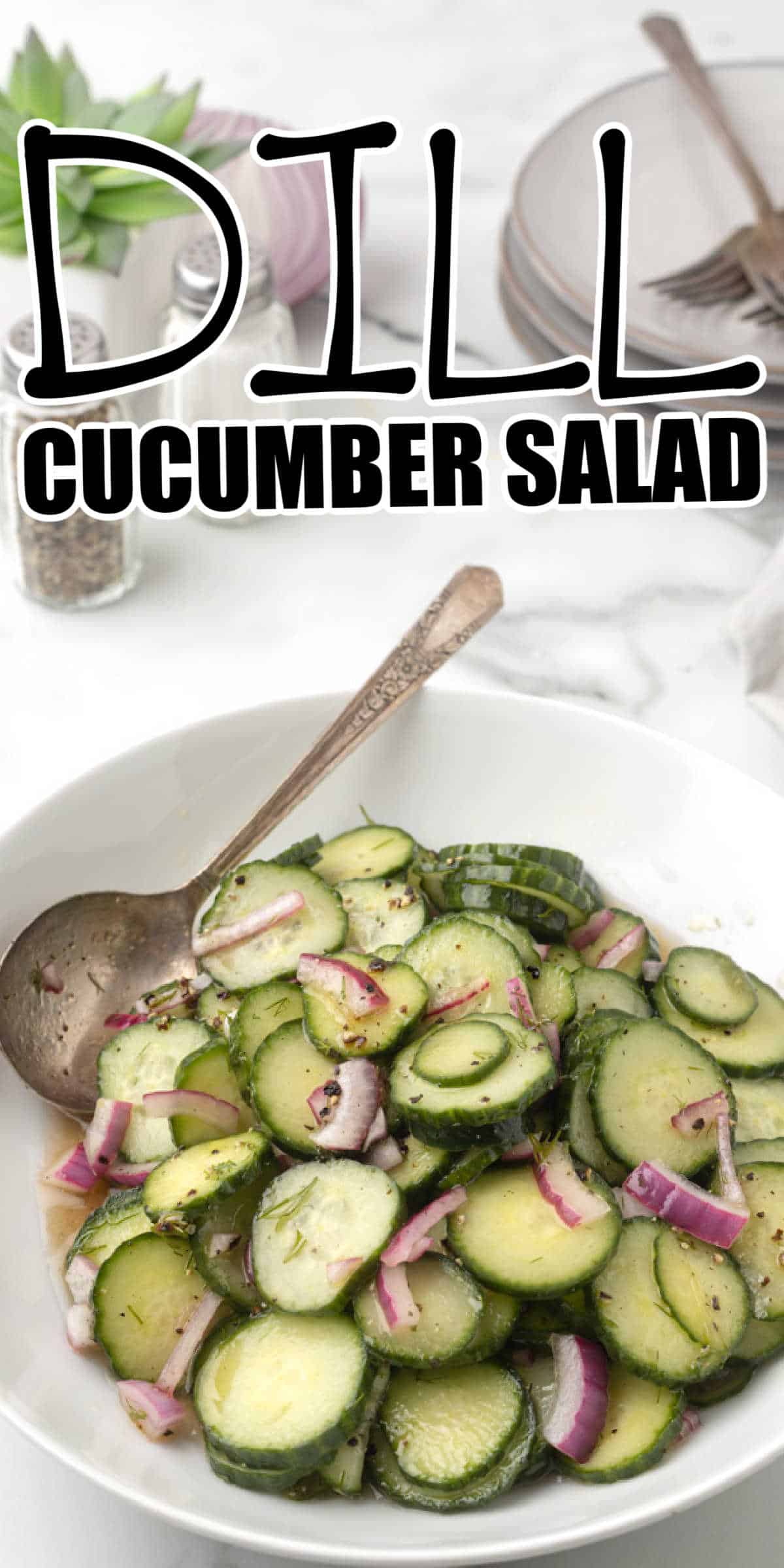 Easy Dill Cucumber Salad Recipe • Low Carb Nomad