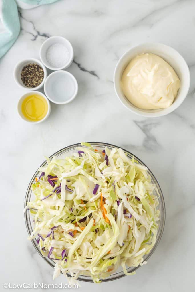 Low Carb Keto Coleslaw Recipe • Low Carb Nomad