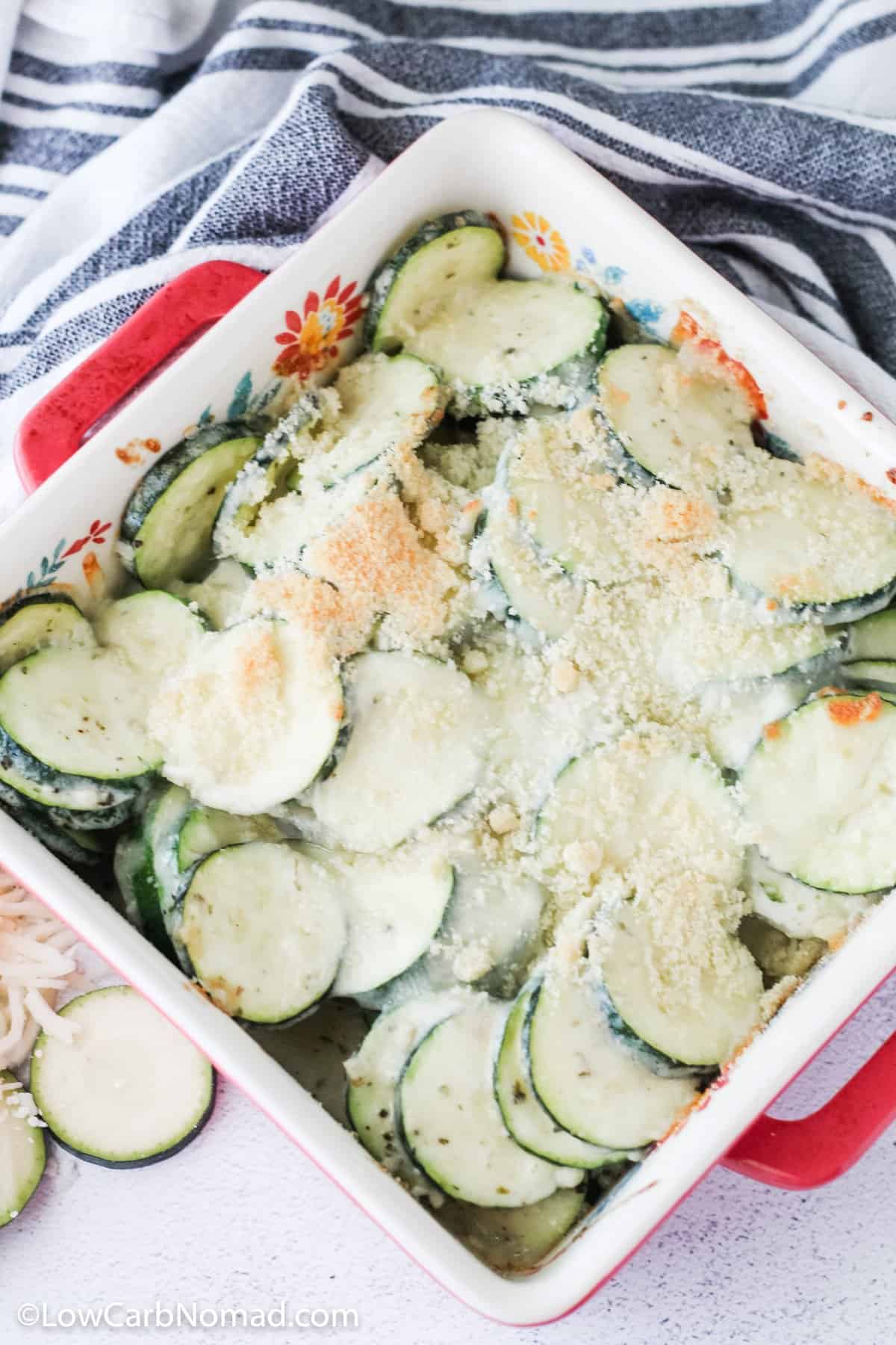 Cheesy Zucchini Casserole Low Carb Nomad