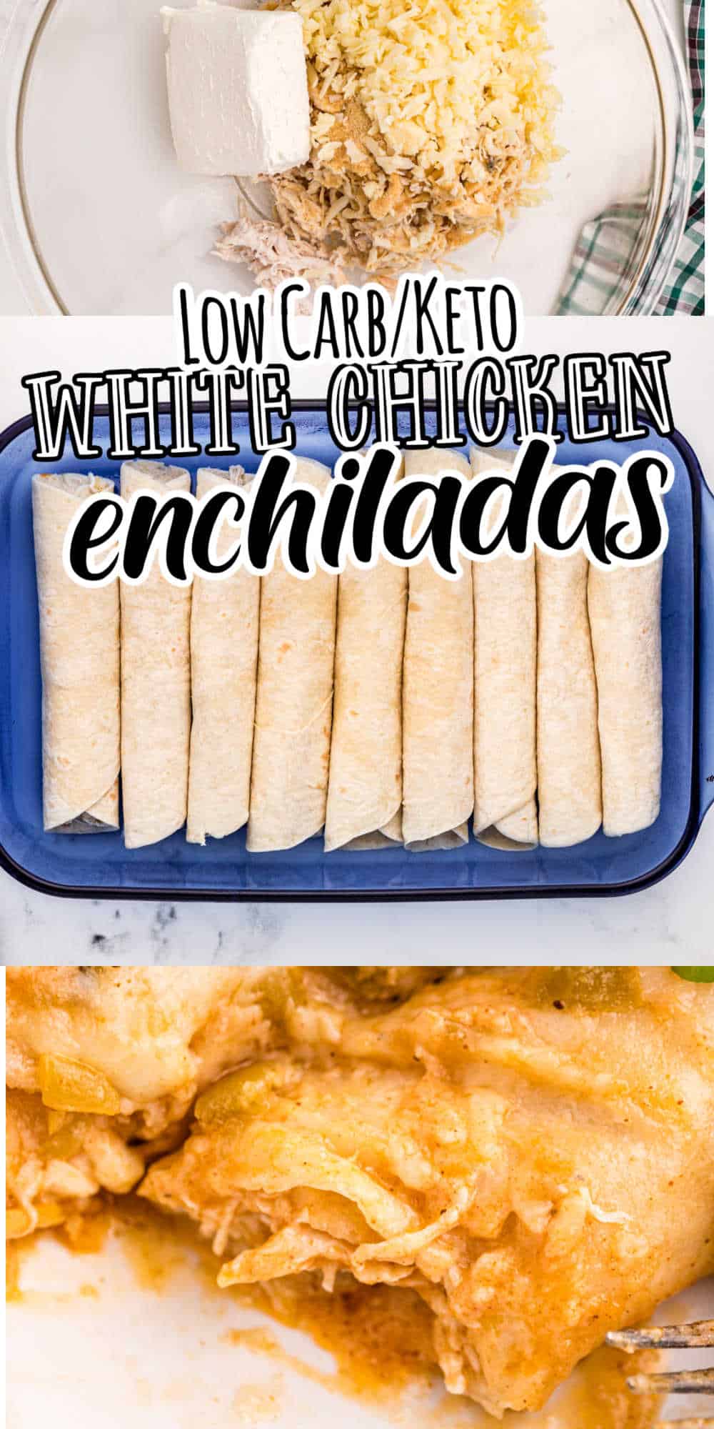 Low Carb Keto White Chicken Enchiladas • Low Carb Nomad 1586