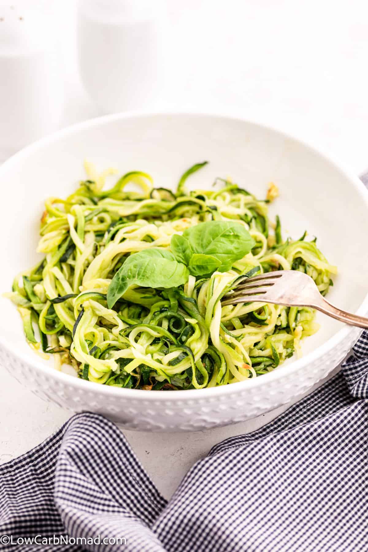 Zucchini Noodle Recipe Garlic, Butter, Parmesan Cheese Low Carb Keto