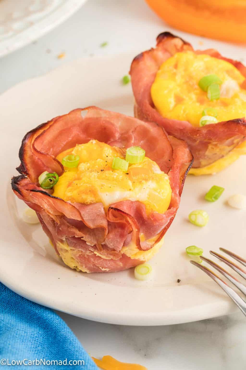 Keto Ham and Cheese Egg Muffin Cups Recipe • Low Carb Nomad