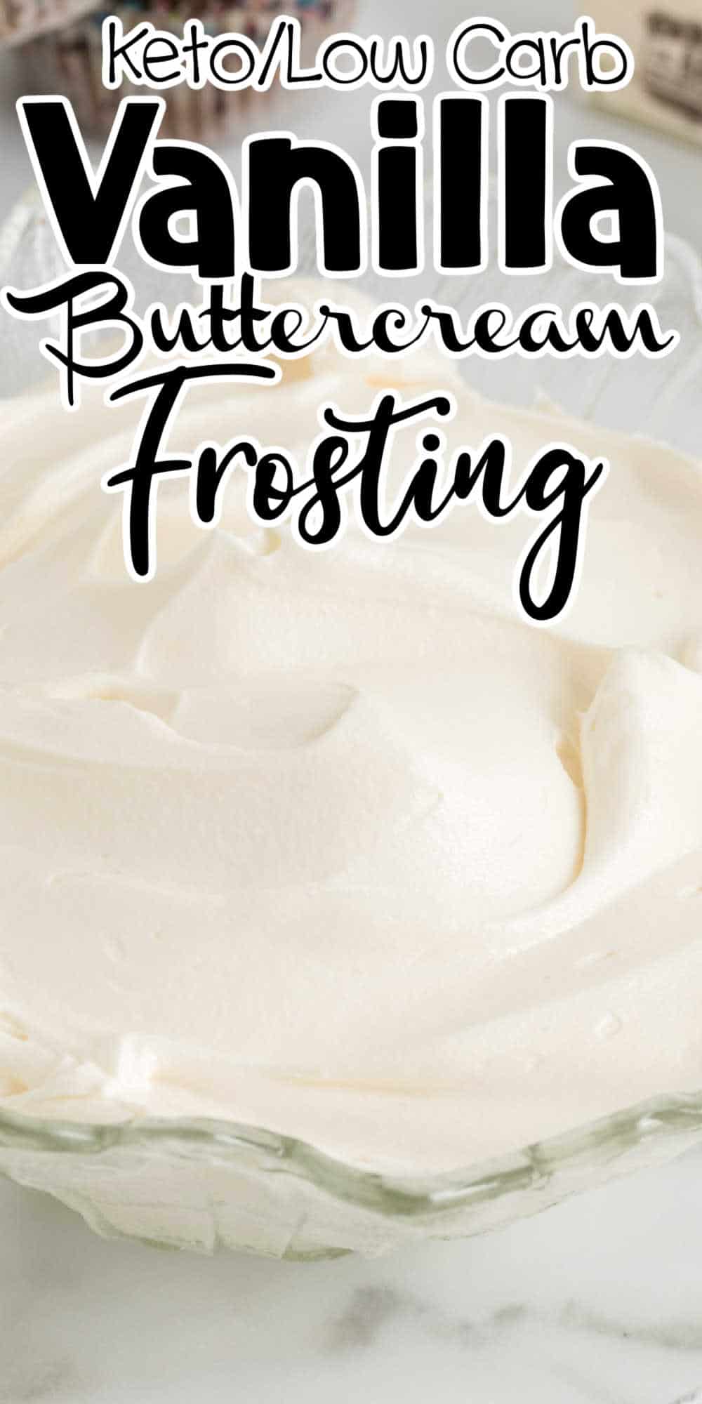 Keto Vanilla Buttercream Frosting Recipe • Low Carb Nomad