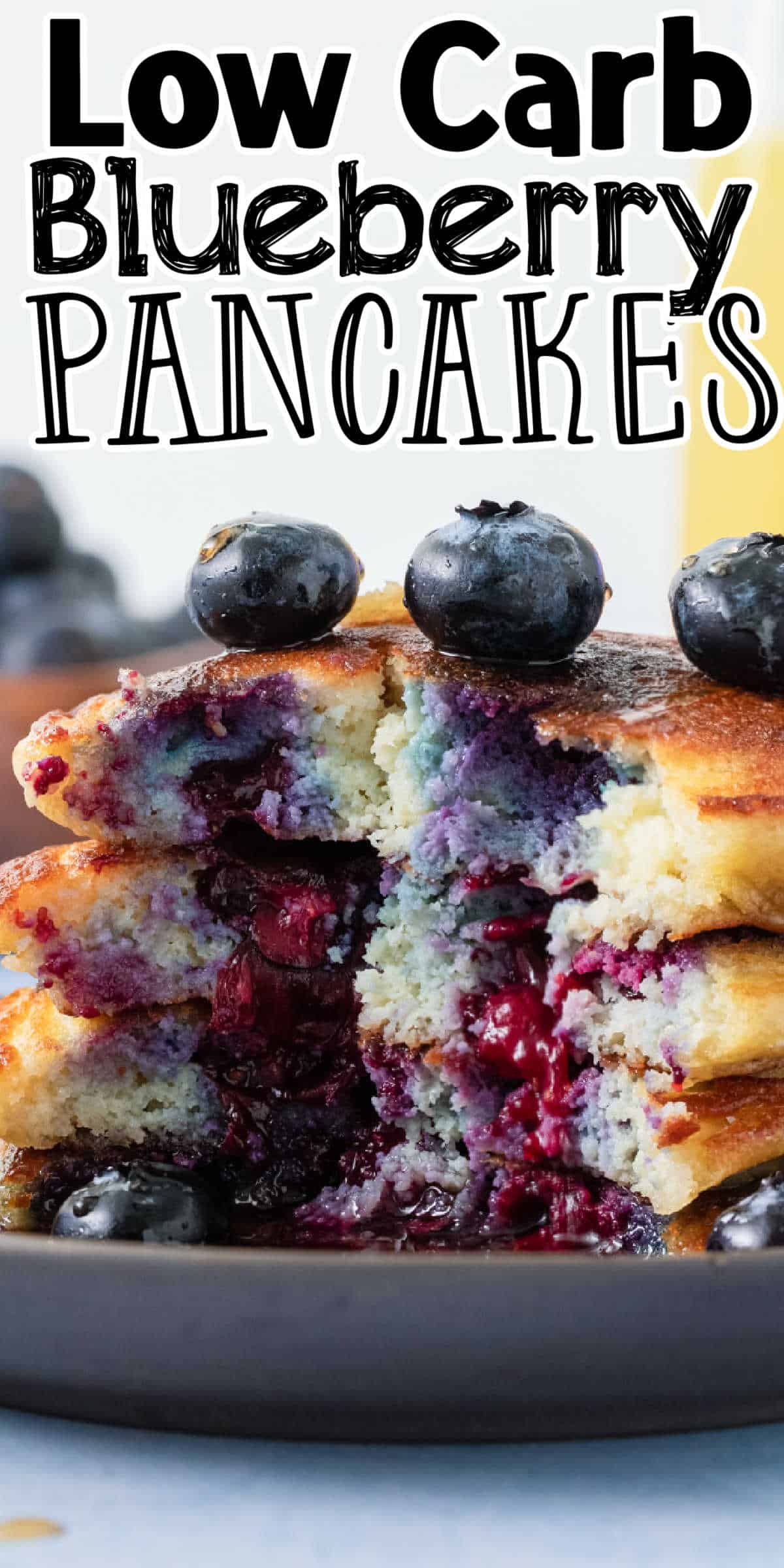 Fluffy Keto Blueberry Pancakes Recipe • Low Carb Nomad